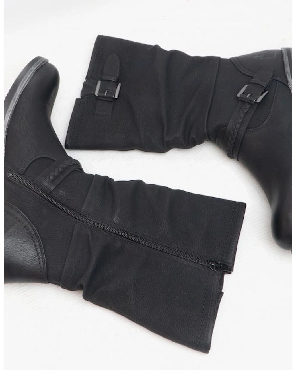 Rieker Black 98860-00 Calf Length Boots