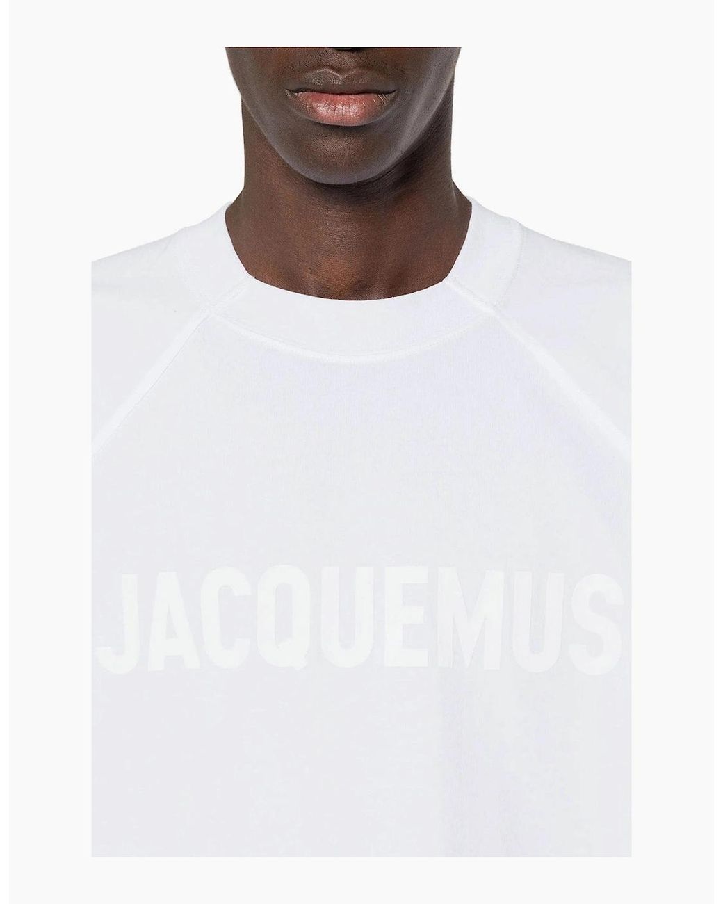 Jacquemus White Les Classiques Typo T-Shirt for men