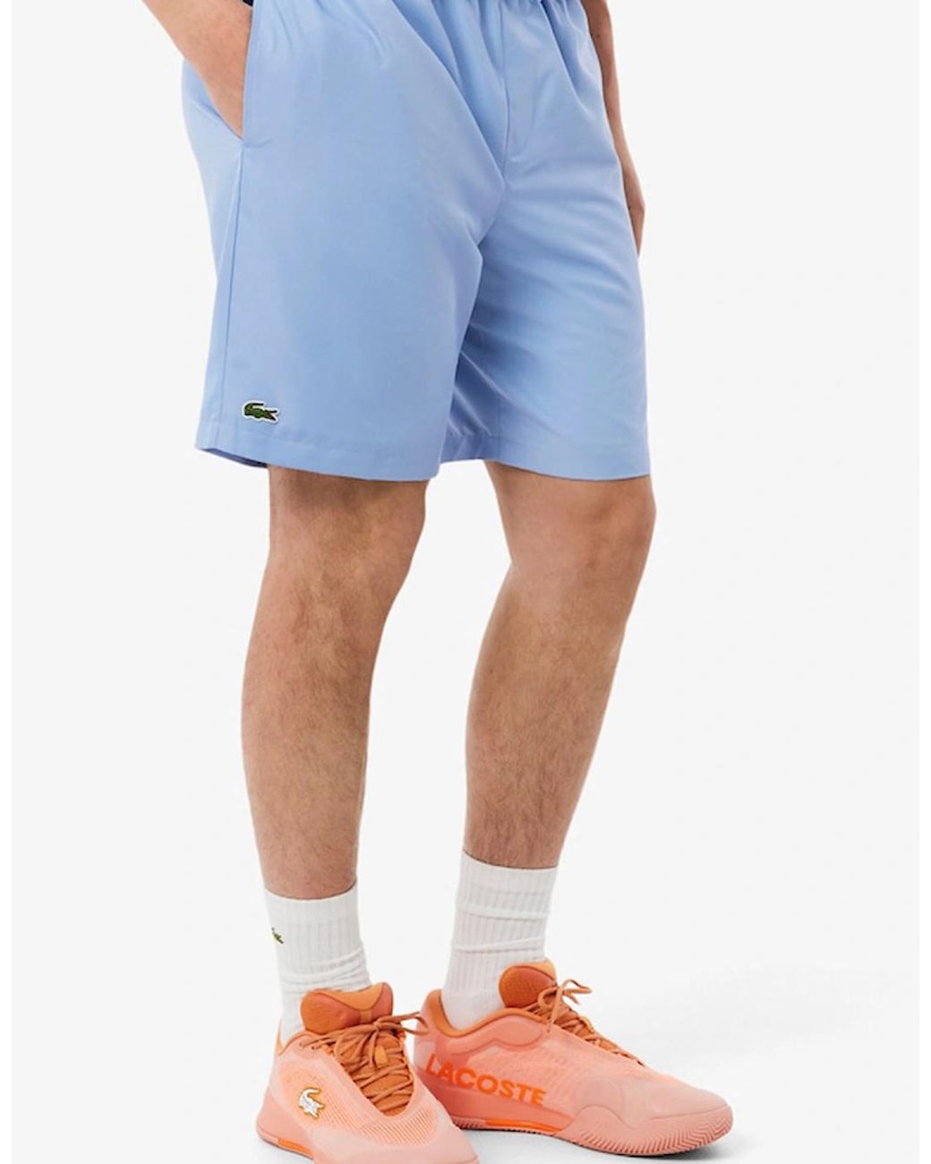 Lacoste Blue Lightweight Diamond Taffeta Sport Shorts for men
