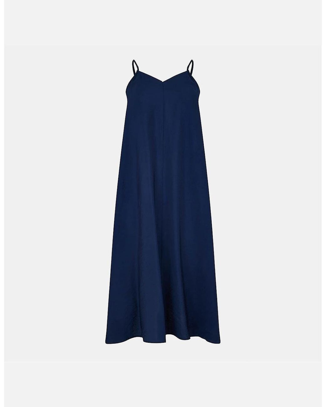 Vero Moda Blue Josie Spaghetti Strap Maxi Slip Dress