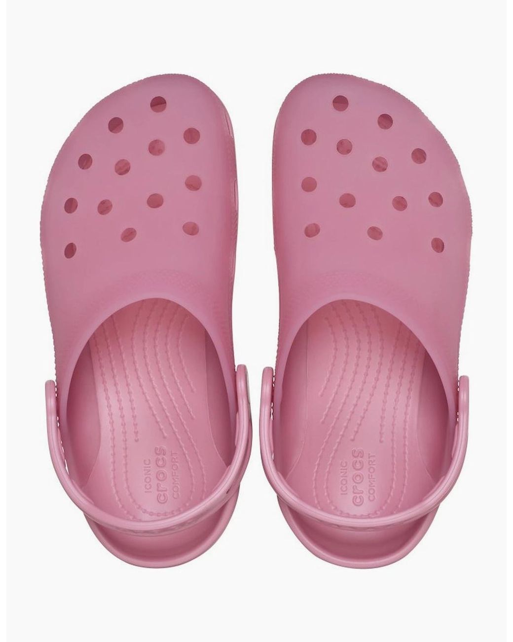 CROCSTM Pink Classic Frosted Thermoplastic Rosette Clogs