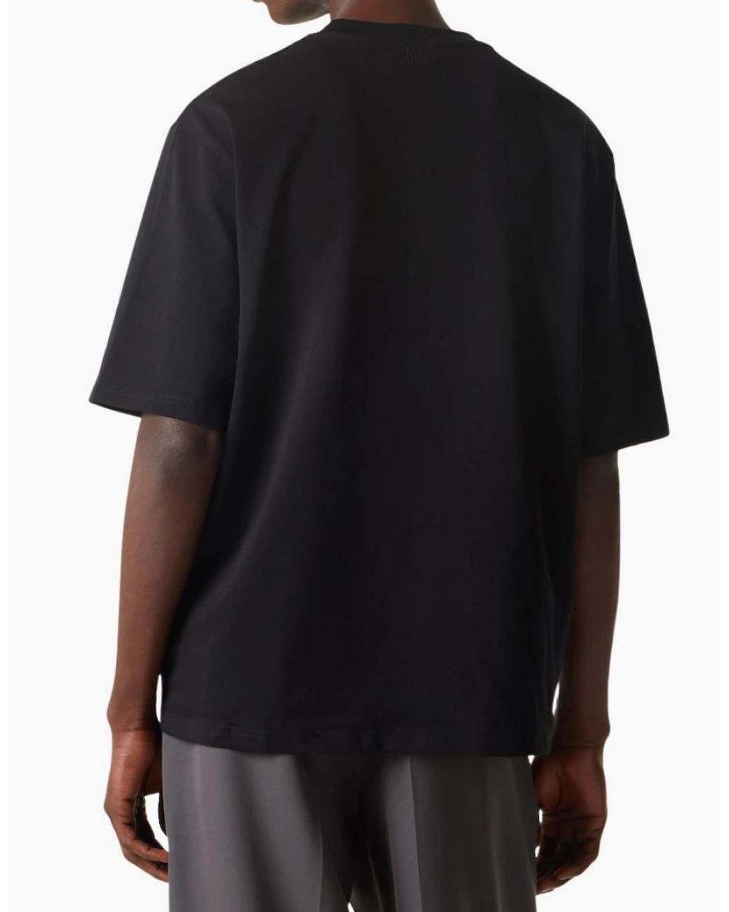 AMI Black Heart Logo Le Coeur T-Shirt for men