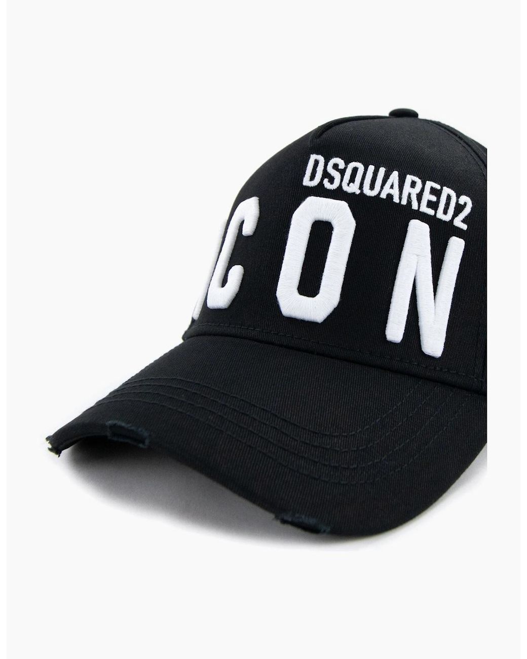 DSquared² Black D2 Icon Cap for men
