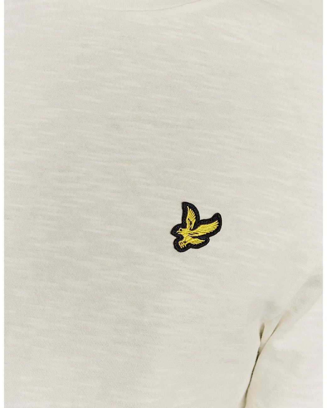 Lyle & Scott White Fine Cotton Slub T-Shirt for men