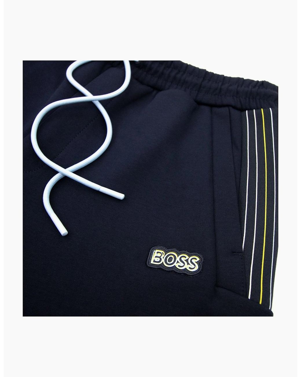 Boss Blue Hadiko 1 Multi Coloured Stripe Bottoms Dark 402 for men