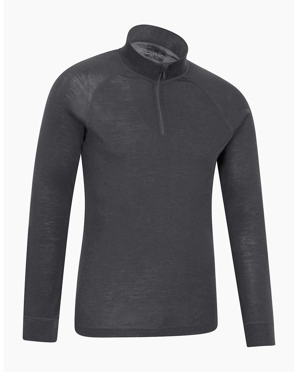 Mountain Warehouse Gray Merino Ii Base Layer Top for men