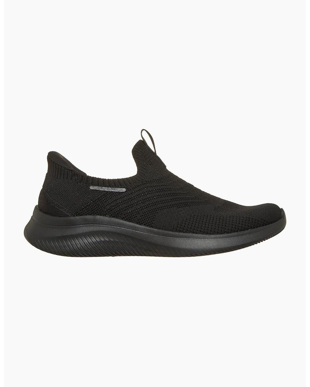 Skechers Black Ultra Flex 4.0 Pure Dream Textile Knit/Trim Trainers