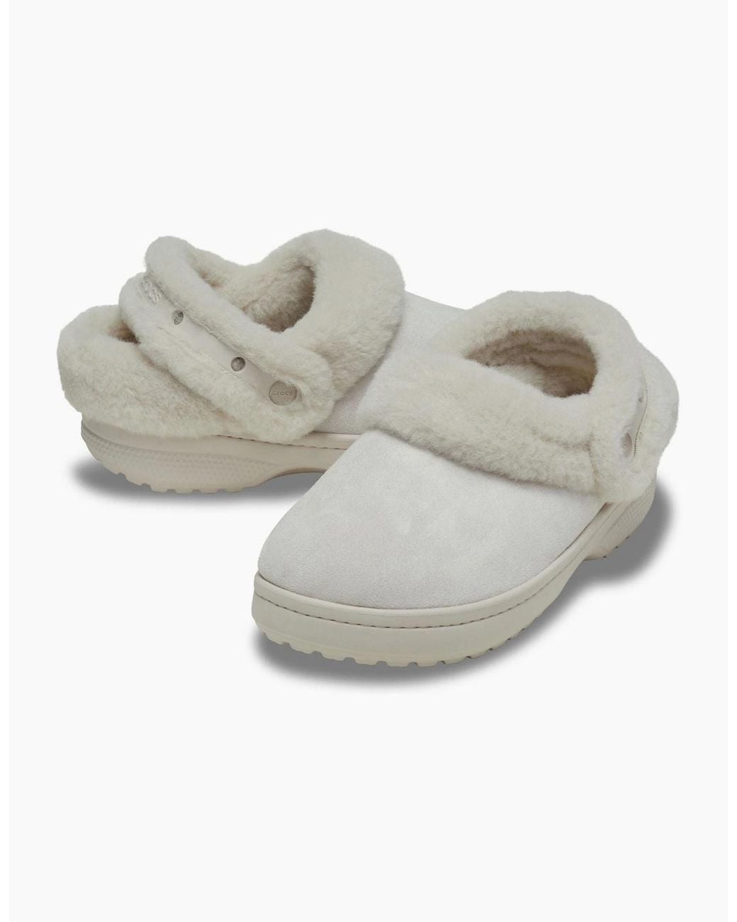 CROCSTM Gray Unfurgettable Vegan Suede Polyester Cocoa Clogs