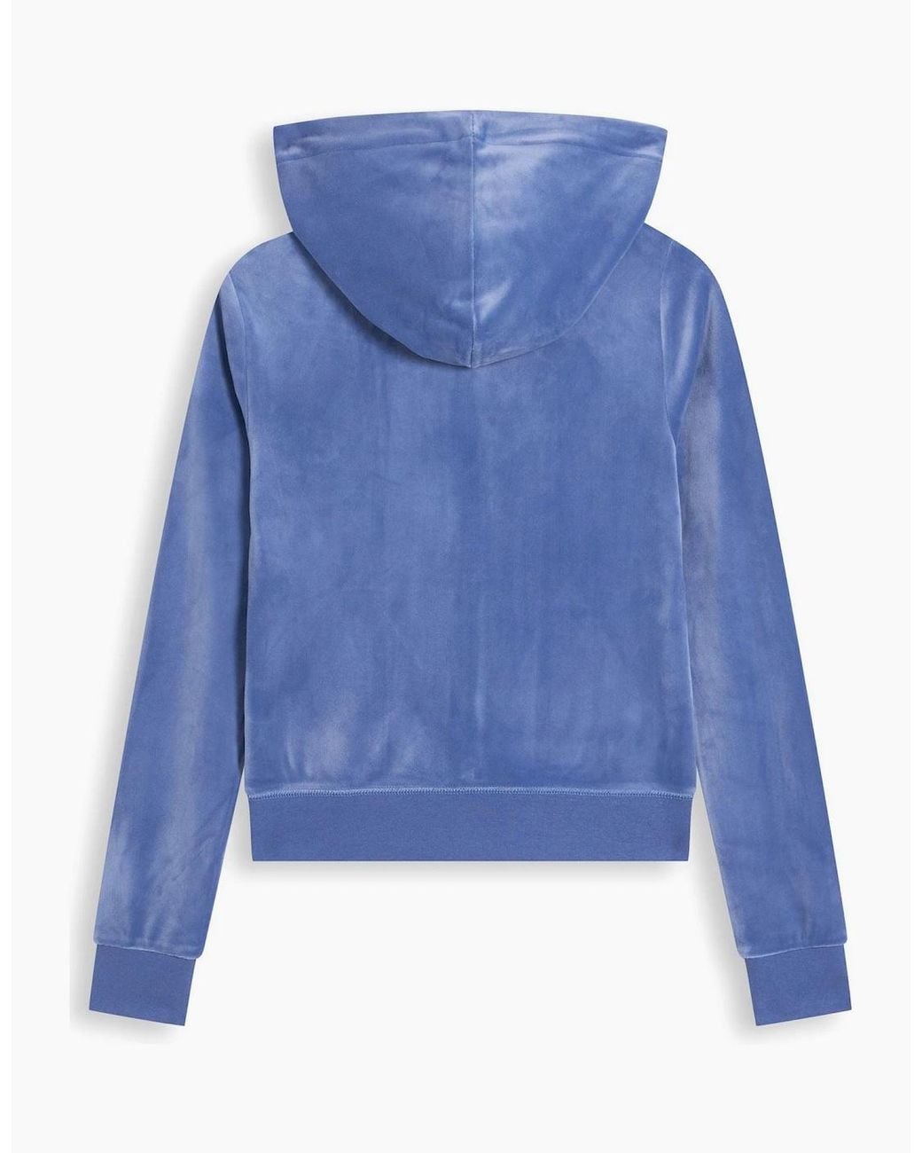 Juicy Couture Blue Robertson Classic Jacket Polyester Hooded Sweatshirt