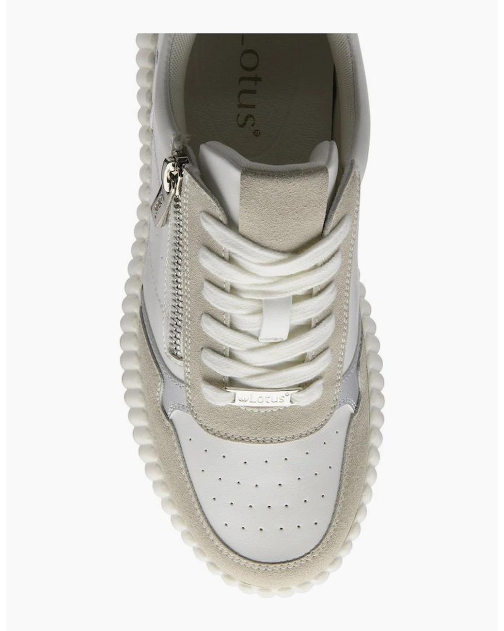 Lotus White Paige Trainers