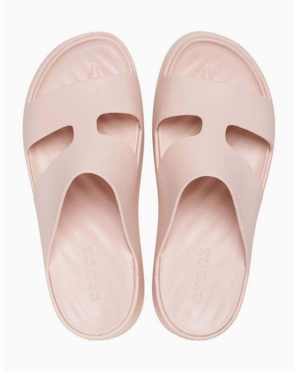 CROCSTM Pink Getaway Platform H-Strap Mules