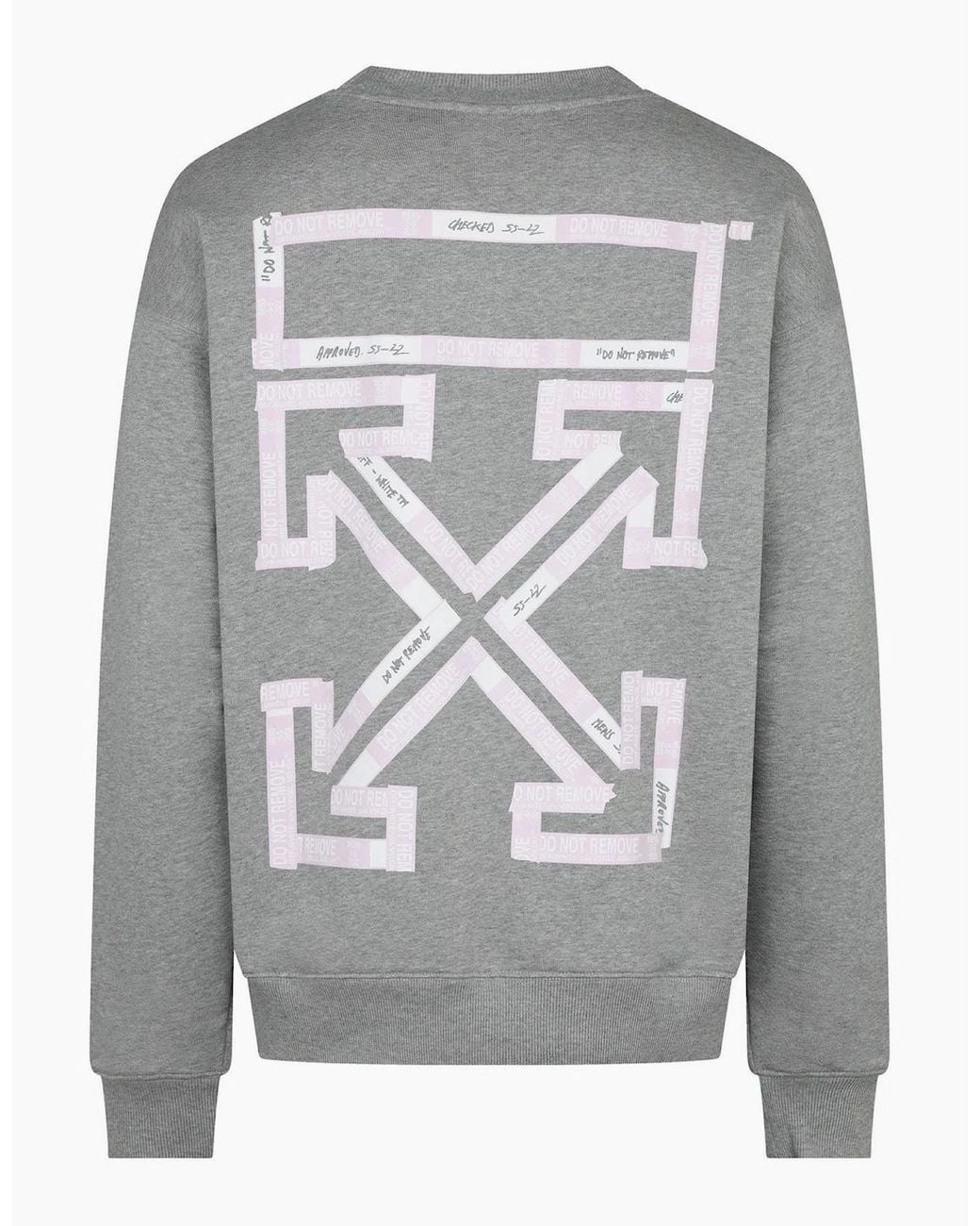 Off-White c/o Virgil Abloh Gray Off Tape Arrow Sweatshirt