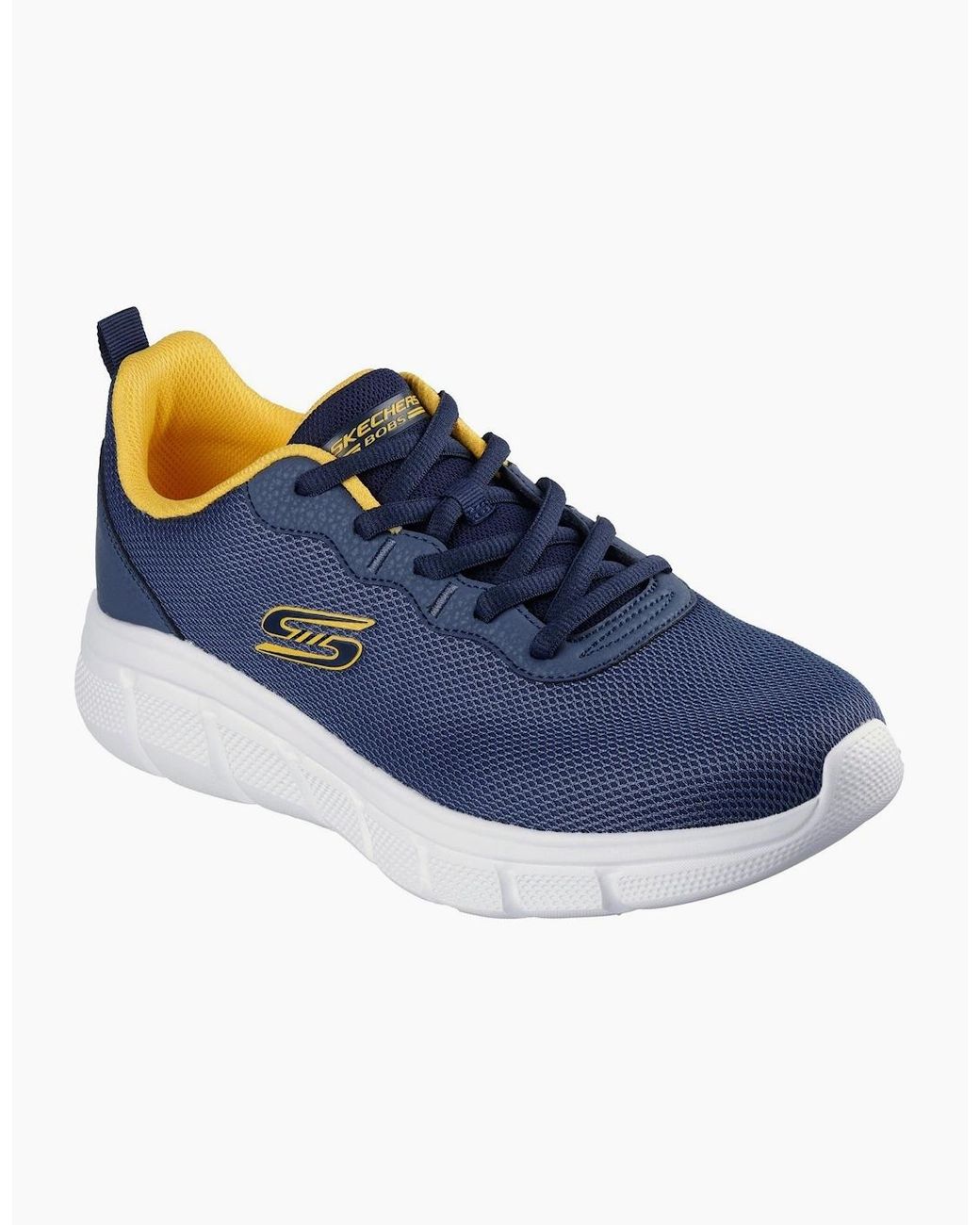 Skechers Blue Bobs B Flex Icy Edge Textile Trainers for men