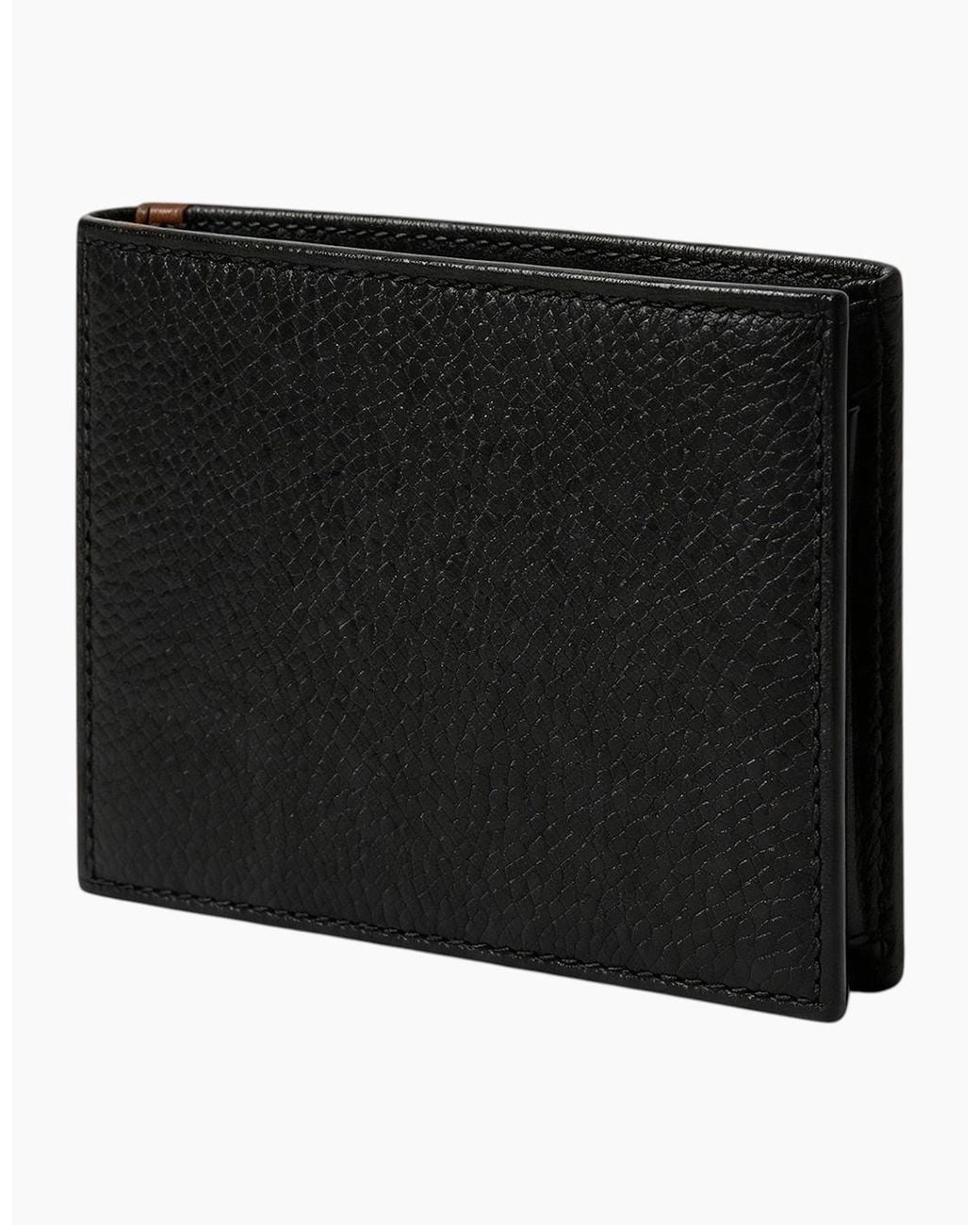 Polo Ralph Lauren Black Ralph Lauren Genuine Leather Wallet Two Tone Billfold Credit Card Holder for men