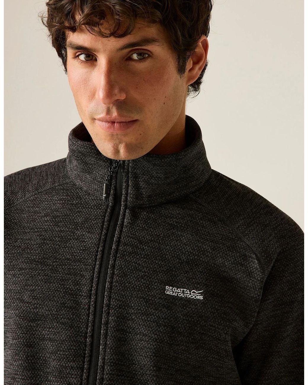 Regatta Blue Harrow Full Zip Fleece Jacket for men