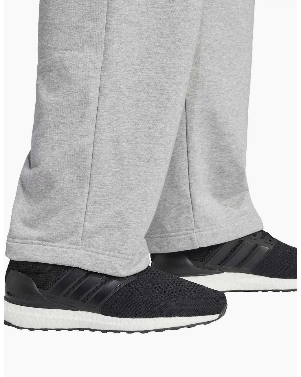 Adidas Gray Wide Fleece Joggers for men