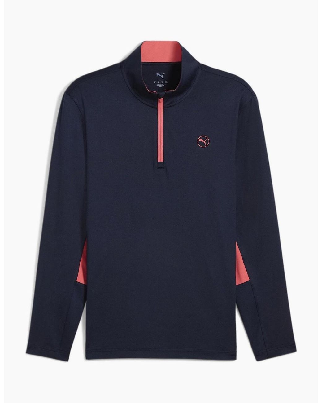 PUMA Blue Pure Quarter Zip Pullover Jumper for men