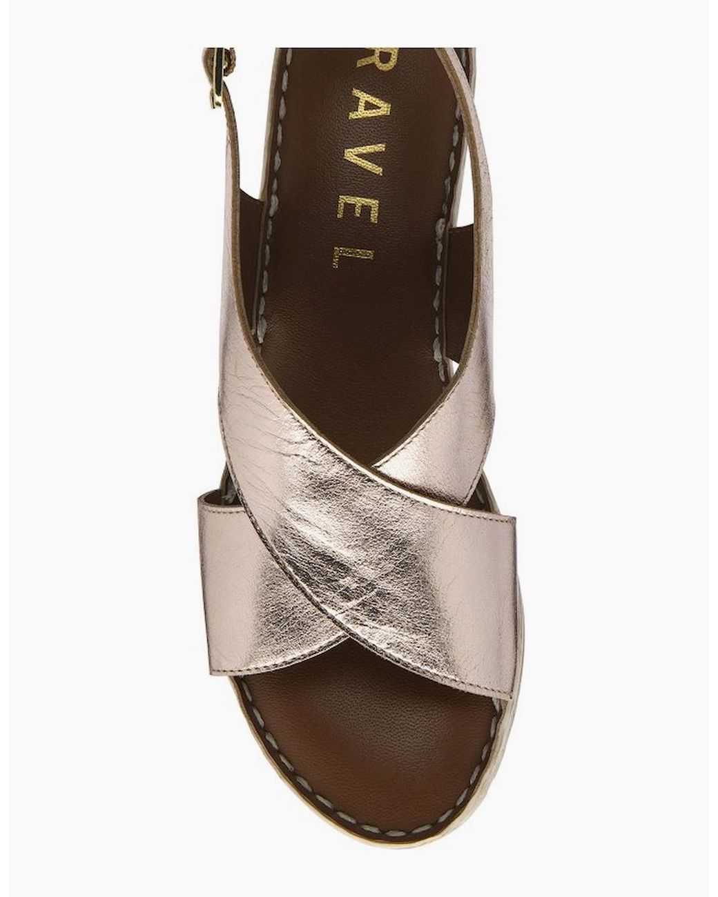 Ravel Metallic Branton Wedge Sandals