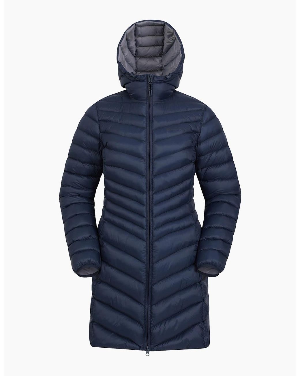 Mountain Warehouse Blue Ladies Florence Long Padded Jacket