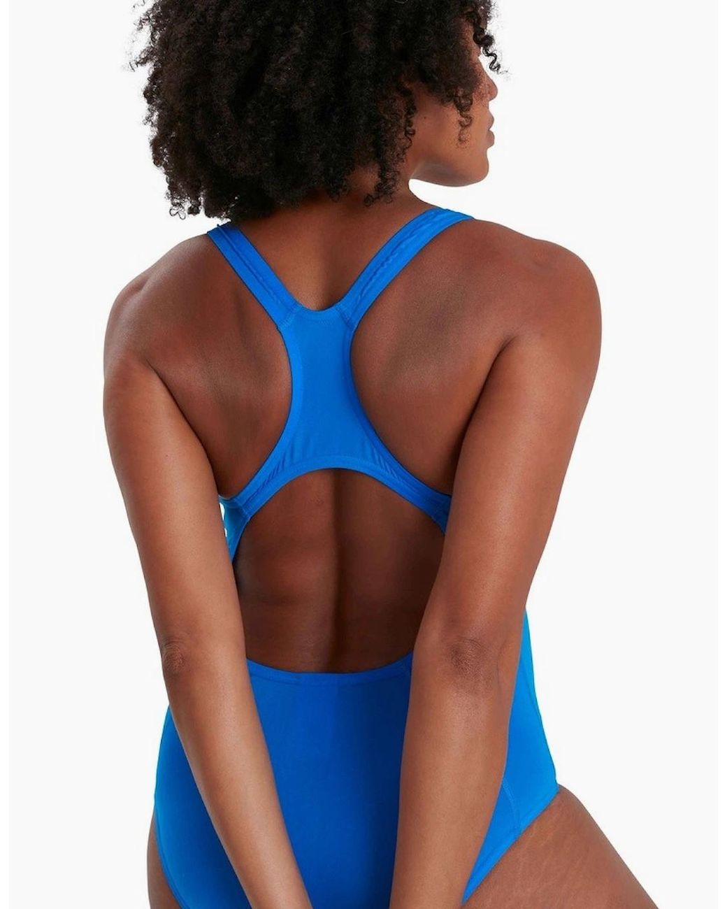 Speedo Blue Ladies Medalist Eco Endurance+ One Piece Swimsuit