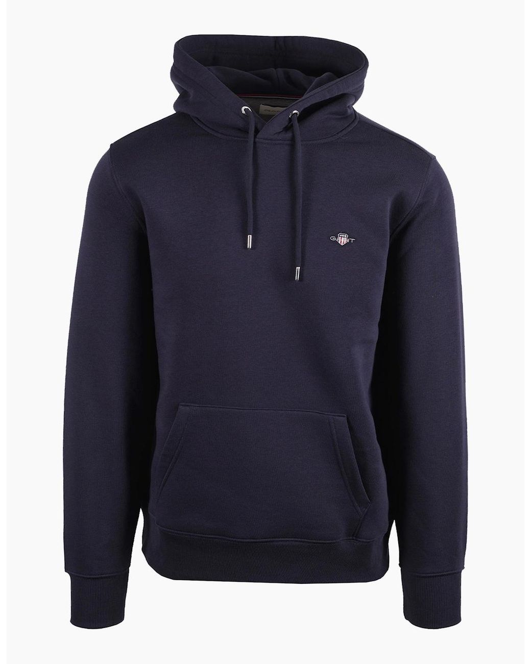 Gant Blue Original Sweat Hoodie Evening for men