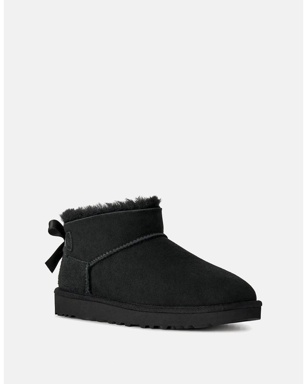 Ugg Black Ultra Mini Bailey Bow