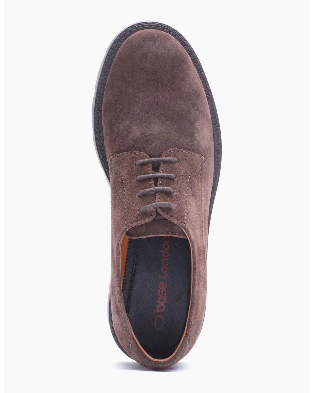 Base London Purple London Vector Leather Lace-Up Shoes for men