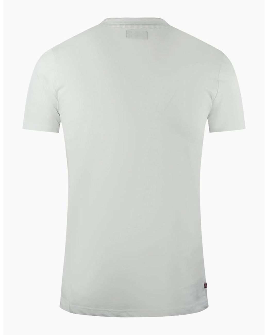 Aquascutum Gray Large Bold London Aldis Brand Logo T-Shirt for men