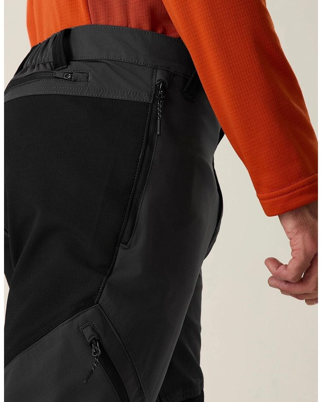 Regatta Black Questra Hiking Trousers for men