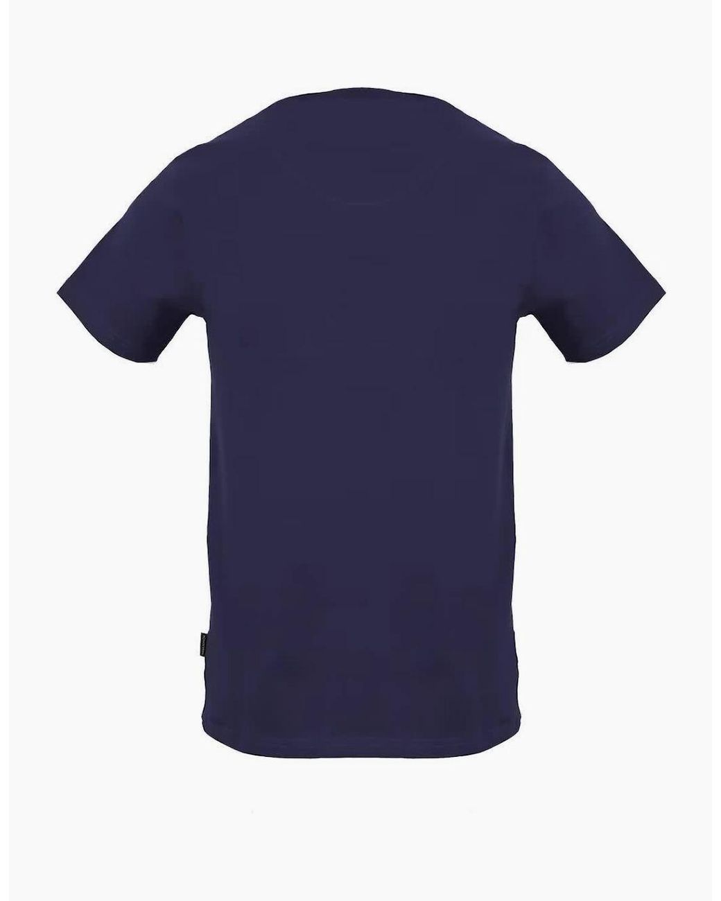 Aquascutum Blue Crew Neck Short Sleeve Regular Fit T-Shirt for men