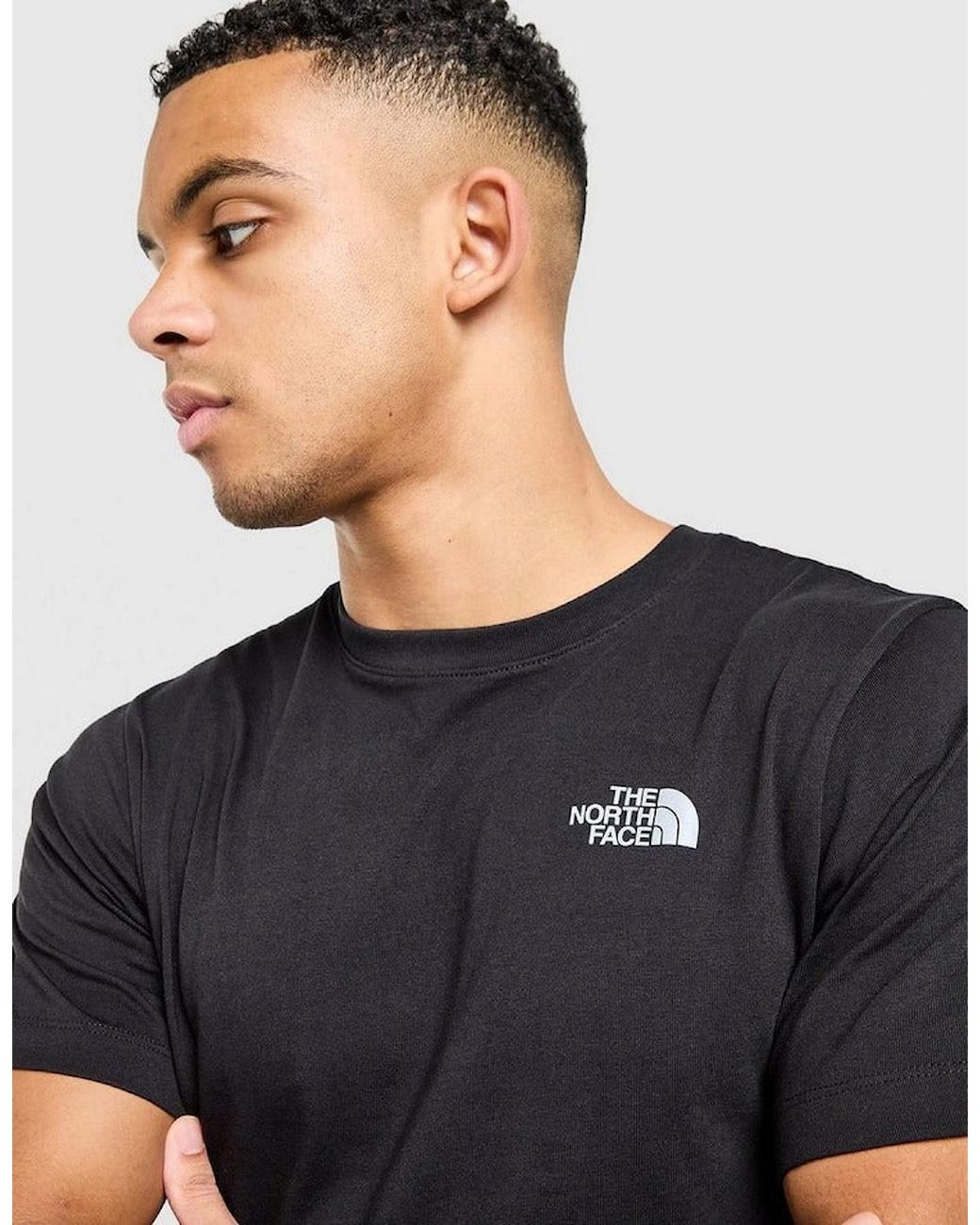 The North Face Blue Ss Simple Dome Reflective Logo T-Shirt for men
