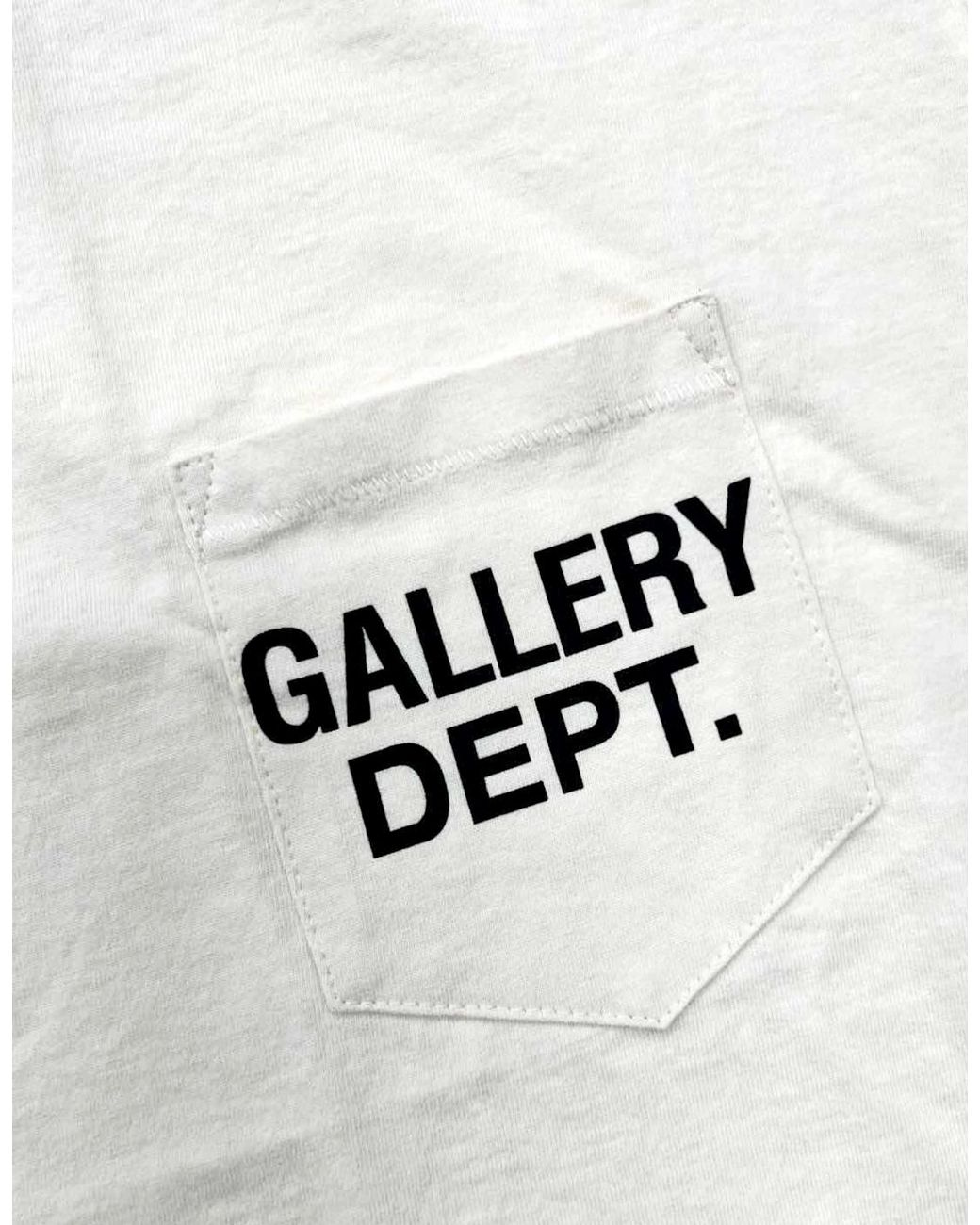 GALLERY DEPT. White Pocket Logo Tee