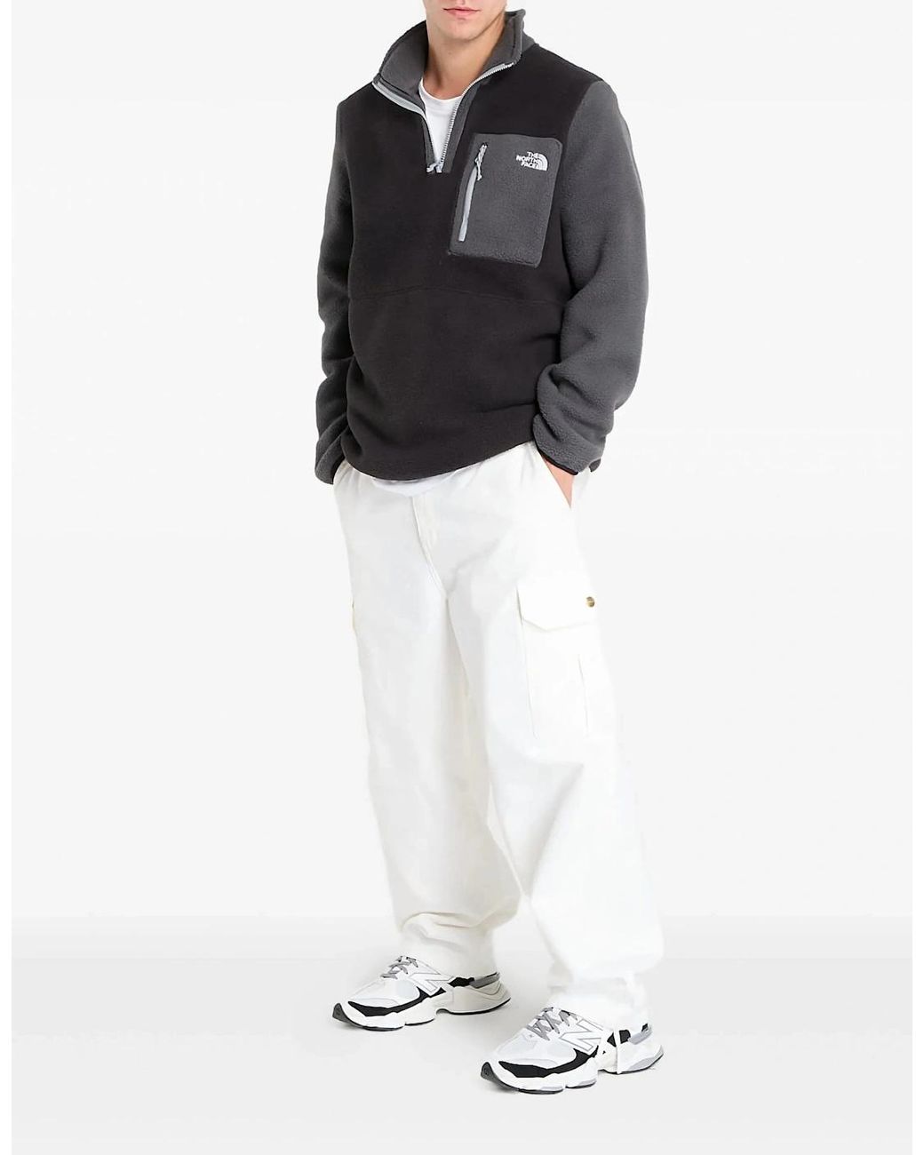 The North Face Black Yumiori 1/4 Zip Fleece for men