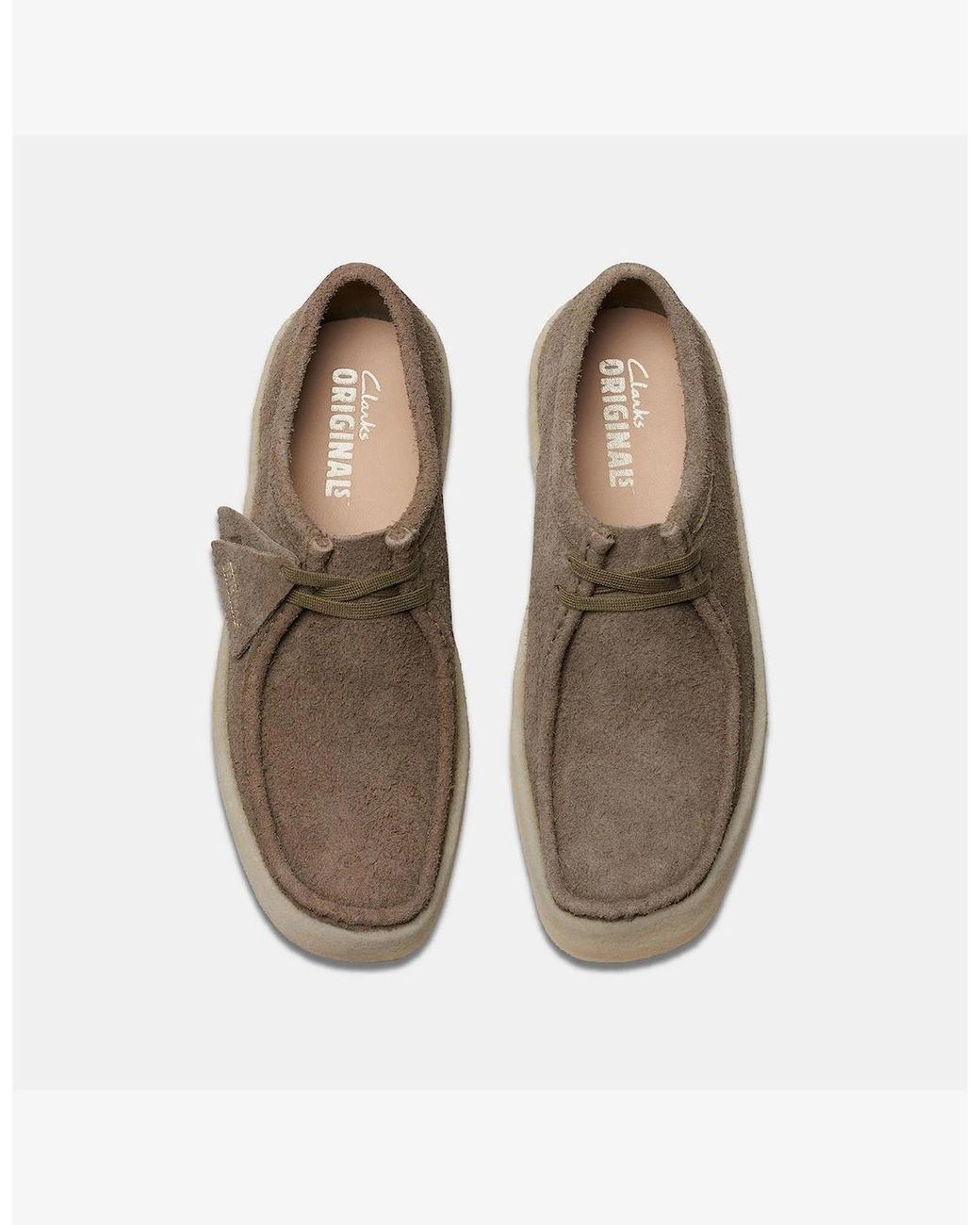 Clarks Brown Wallabee Cup Moc Toe Lace Up Moccasins for men
