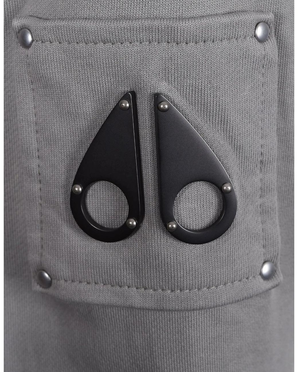 Moose Knuckles Gray Hartsfield Half Zip Industry for men