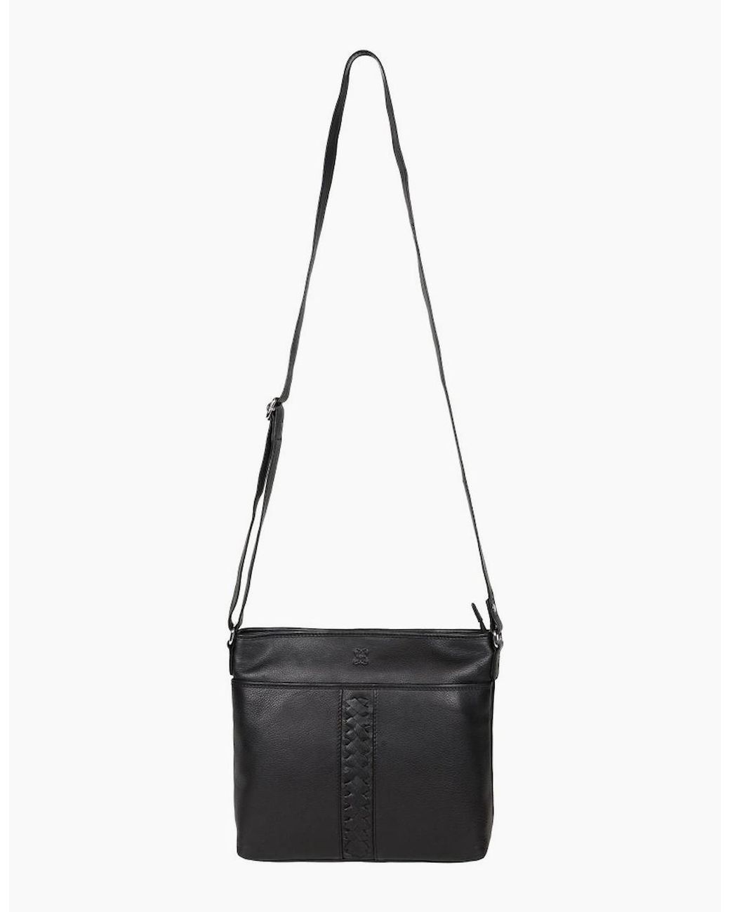 Lakeland Leather Black Farlam Messenger Bag