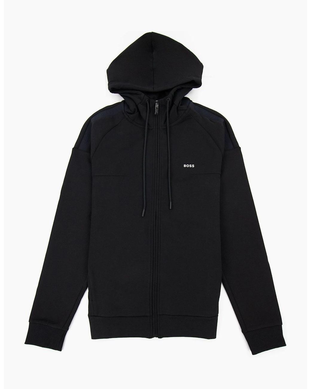 Boss Black Saggy 1 Logo Zip Up Sweatshirt 001 for men