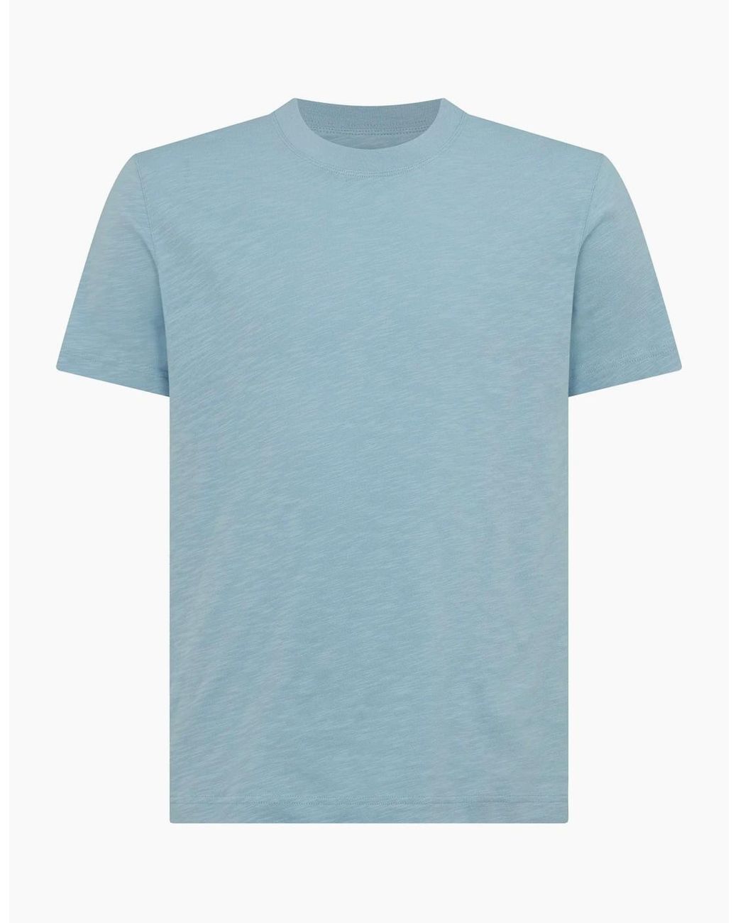 Remus Uomo Blue Slub Cotton T-Shirt for men