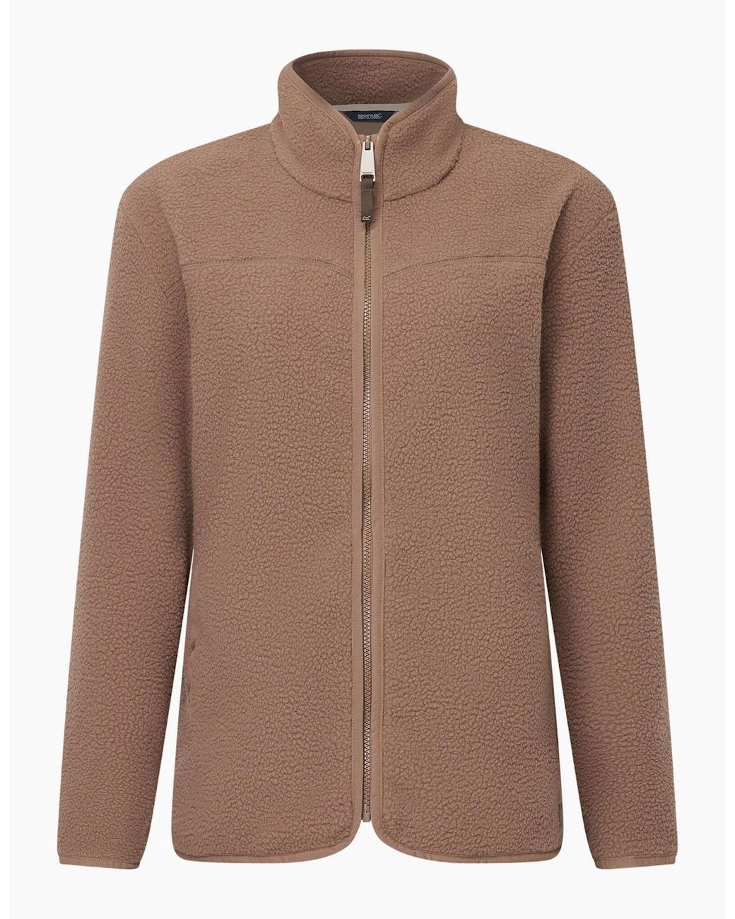 Regatta Brown Ladies Frankie Borg Full Zip Fleece Jacket