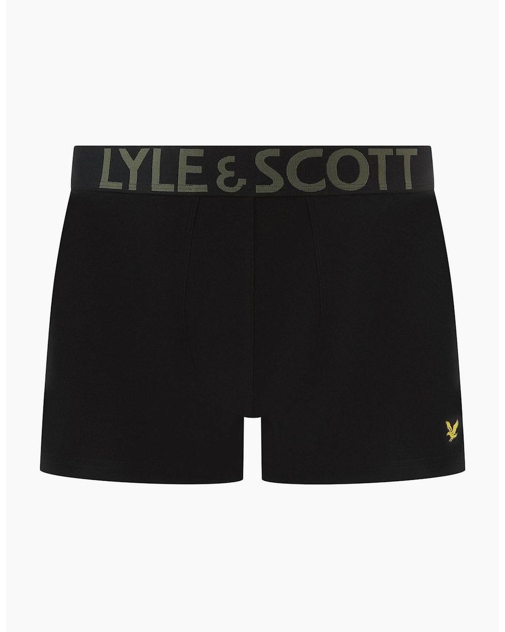 Lyle & Scott Green Lucian Graphic Print Boxer Brief for men