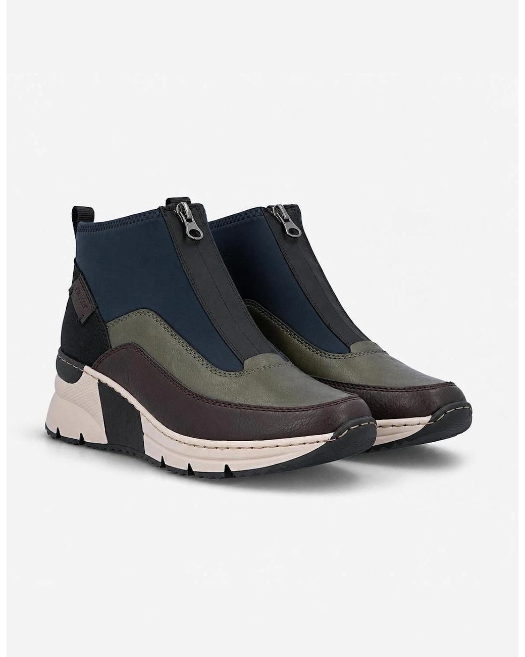 Rieker Blue N6352 Ankle Boots