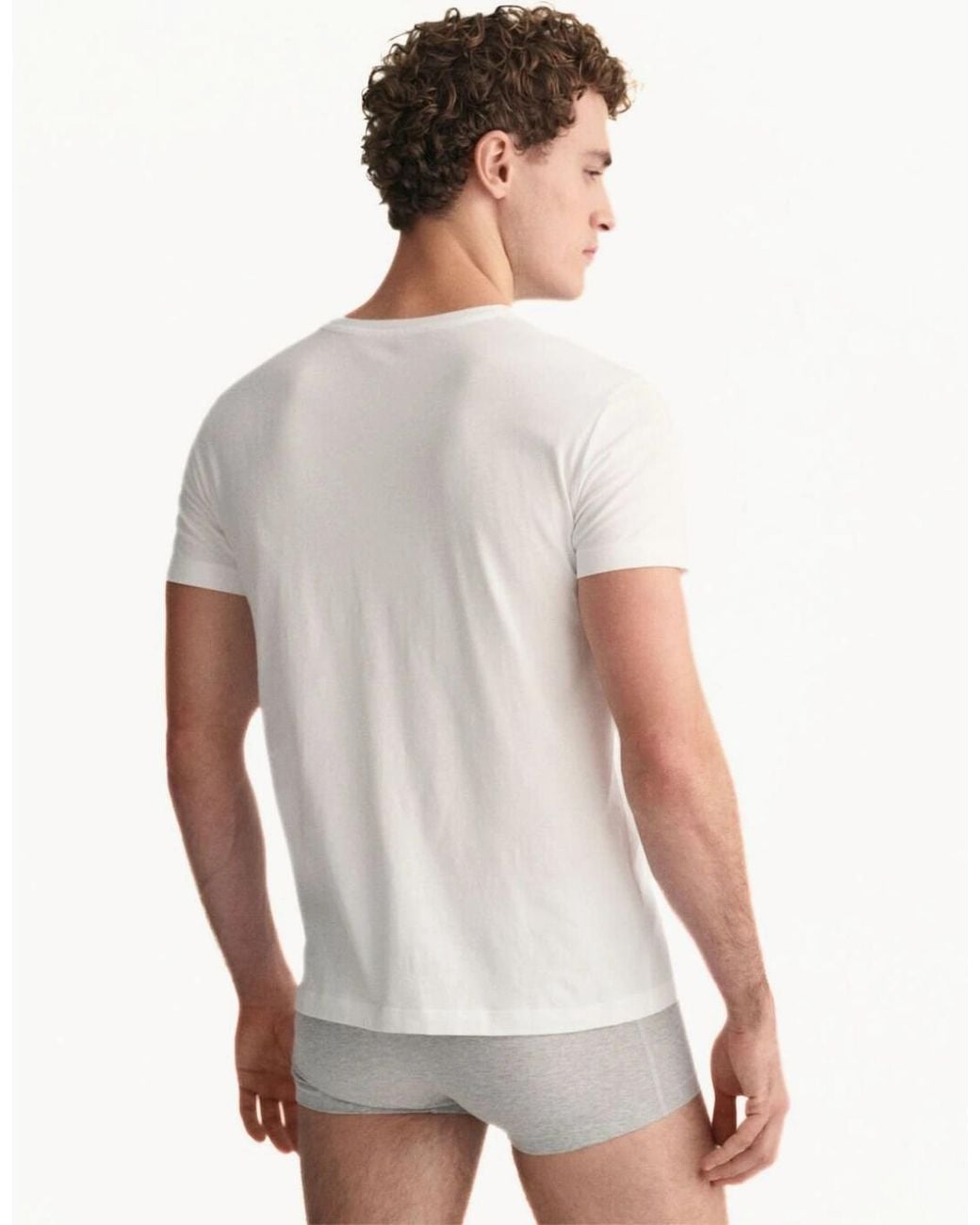 Gant White 2-Pack Crew-Neck T-Shirts for men