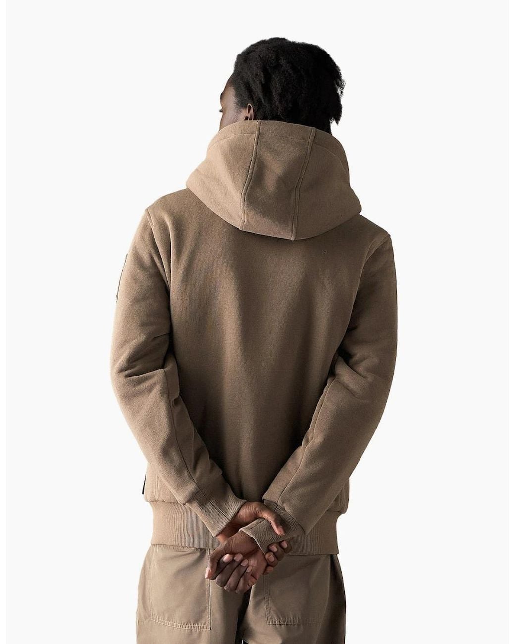 Moose Knuckles Brown Classic Bunny Hoody 2019 Ashen W/Ash for men