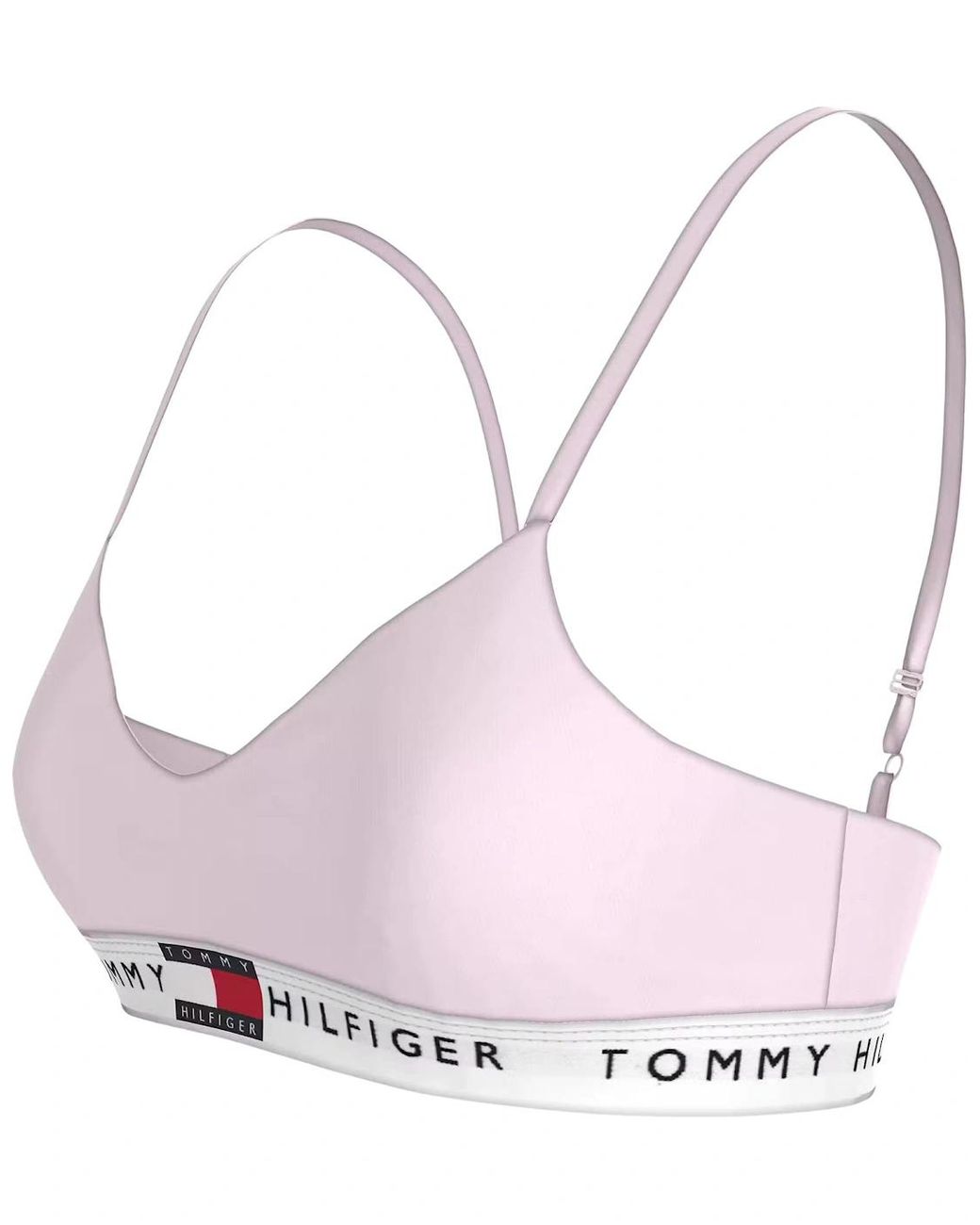 Tommy Hilfiger Pink Heritage Cotton Push-Up Bralette, Light