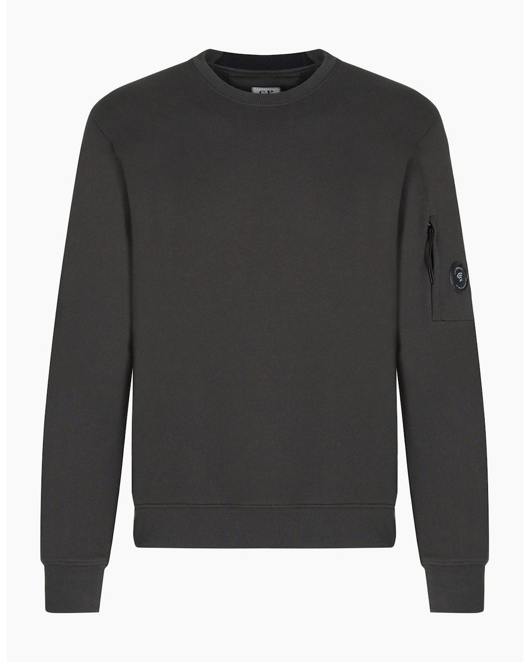 C P Company Gray Diagonal Raised Lens Sweatshirt for men