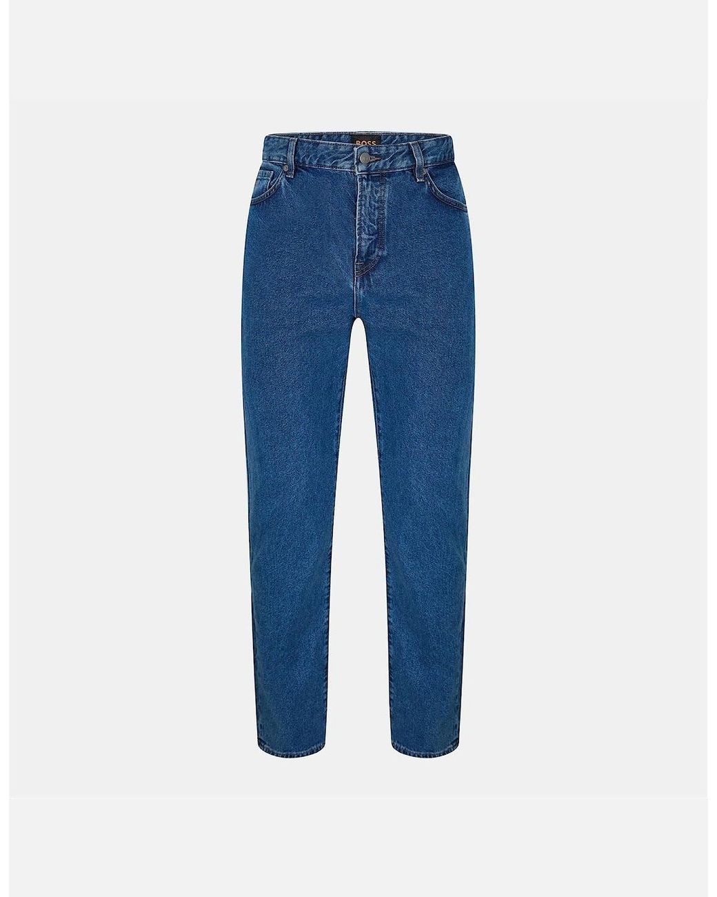 Boss Blue Re.Maine Five Pocket Design Jeans for men