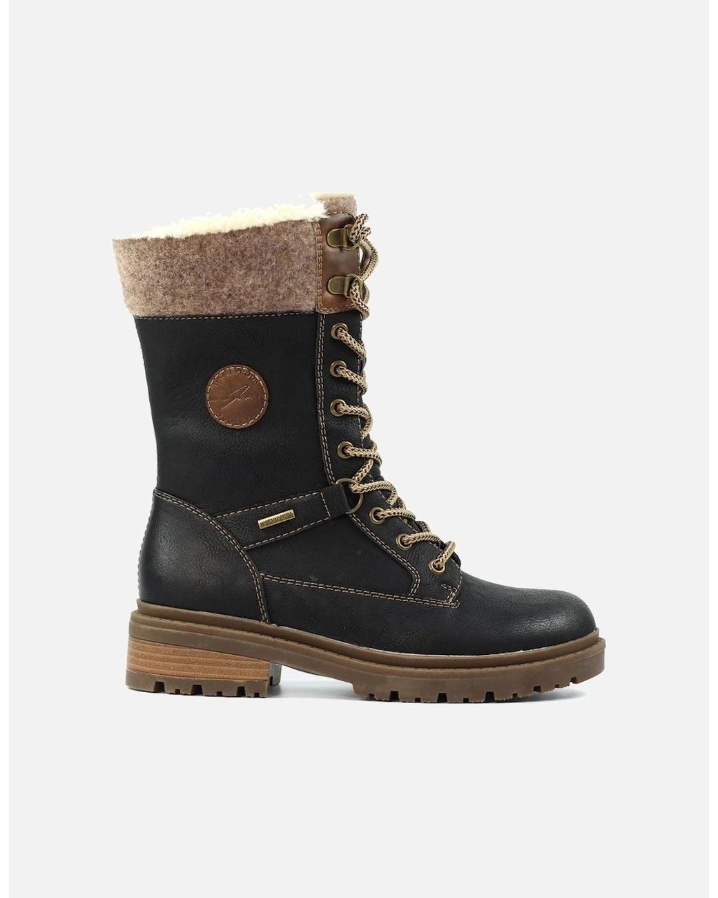 Lunar Black Cambridge Boots
