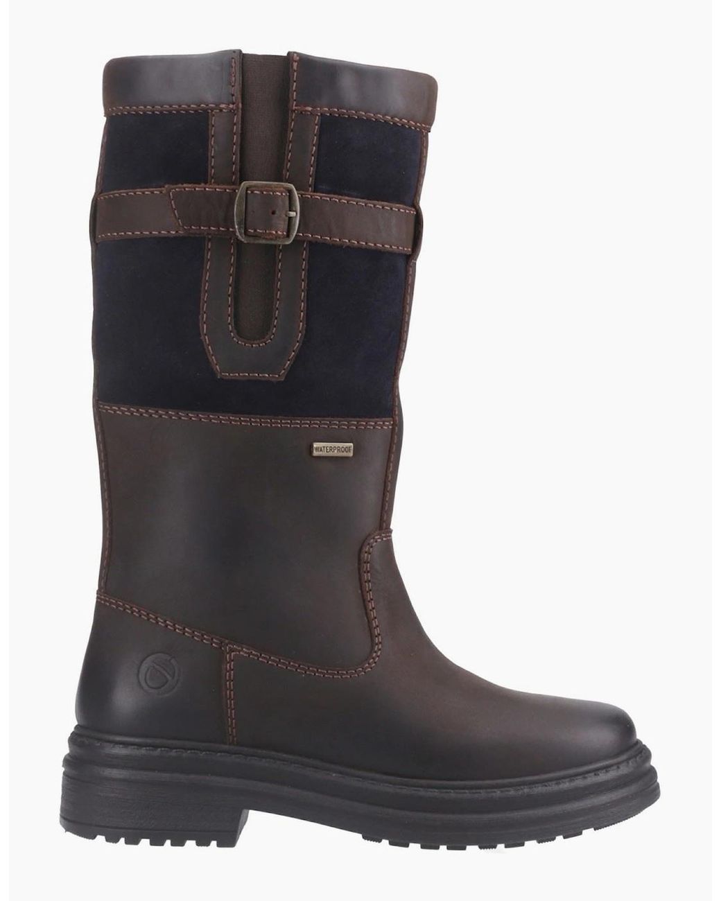 Cotswold Black Broadwell Leather Boots