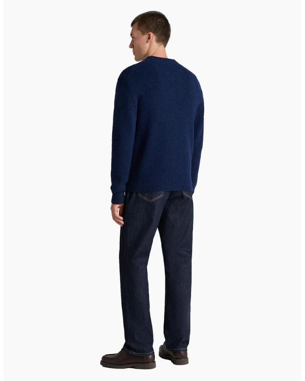 Remus Uomo Blue Mohair Look V Knit 27 for men
