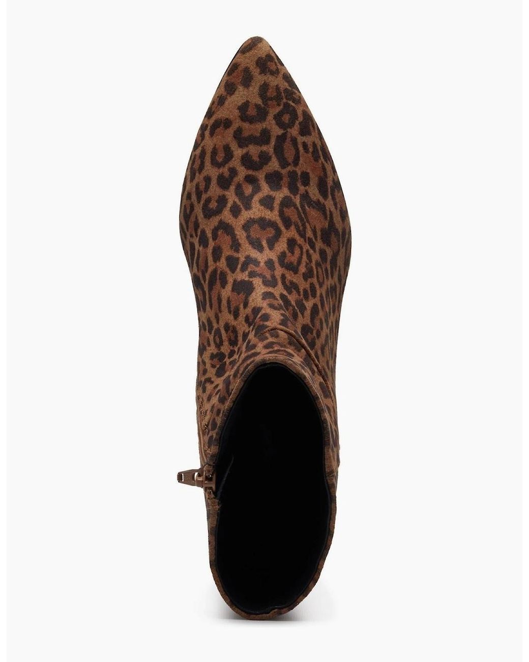 Hush Puppies Brown Nahla Heel Leather Leopard Heeled Ankle Boots